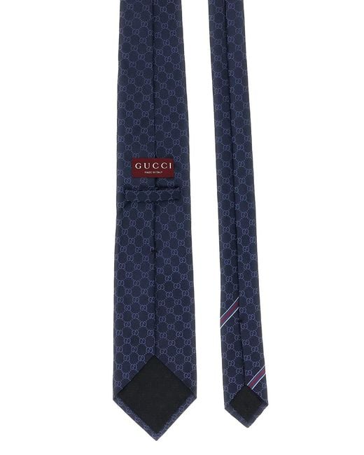 Gucci Blue 'Double G' Tie for men