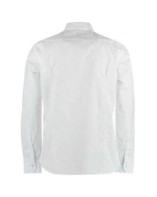 BASTONCINO White Cotton Shirt for men