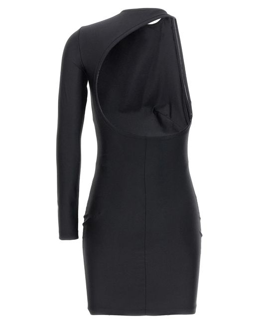 Balenciaga Black Cut-Out One Shoulder Dress