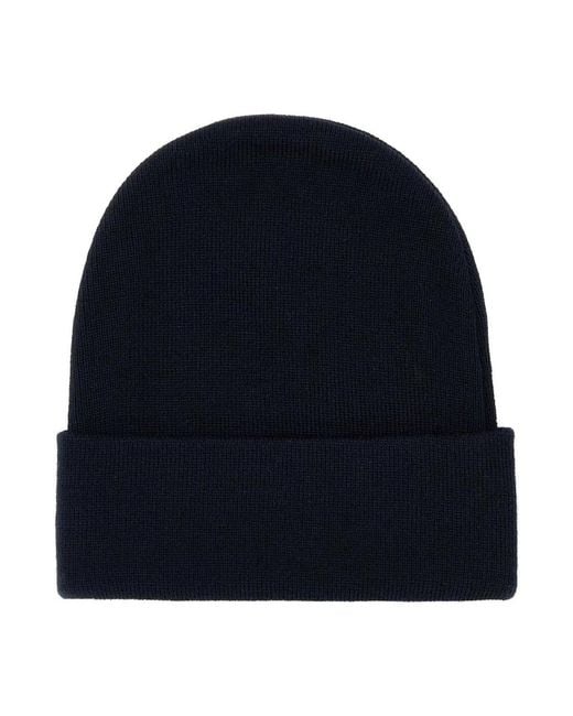Gucci Blue Dark Wool Beanie Hat for men