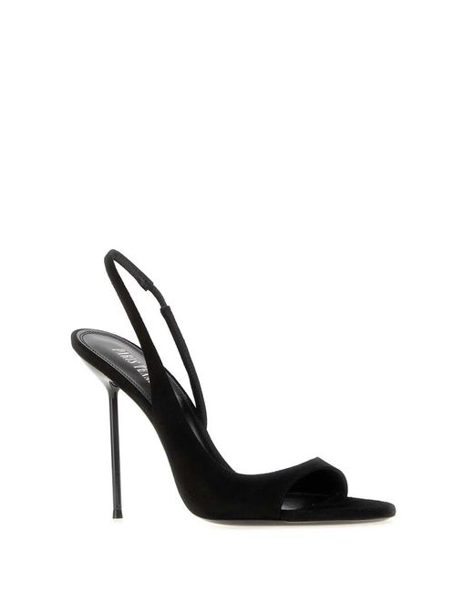 Paris Texas Black Suede Lidia Heels