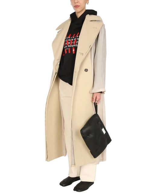 Maison Margiela Natural Two-Material Trench