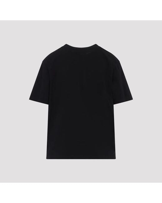 MM6 by Maison Margiela Black Cotton T-Shirt