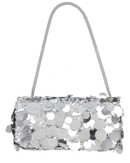 Rabanne Metallic Borsa Sparkle Baguette