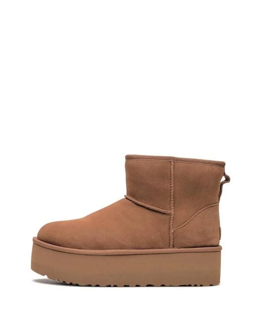 Ugg Brown "Classic Mini Platform"