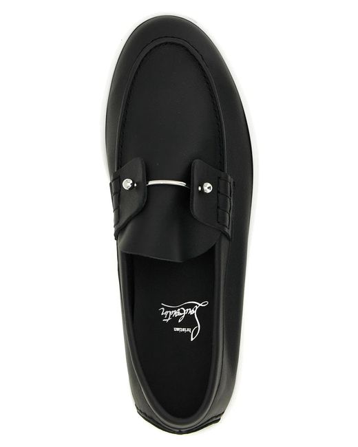 Christian Louboutin Black 'Chambeliboat' Loafers for men