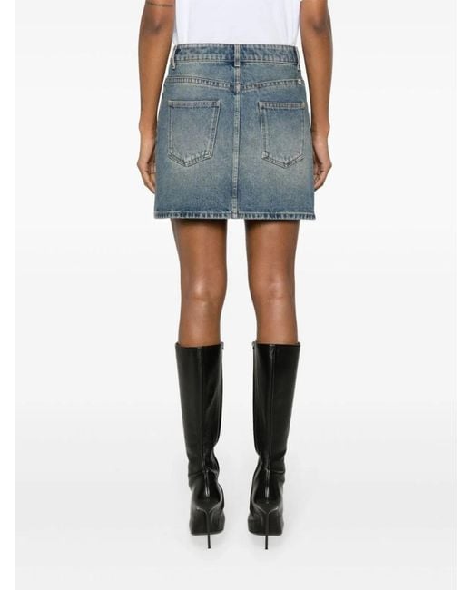 Givenchy Blue Denim Mini Skirt