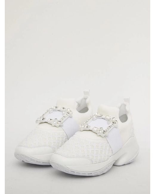 Roger Vivier White Viv' Run Sneakers