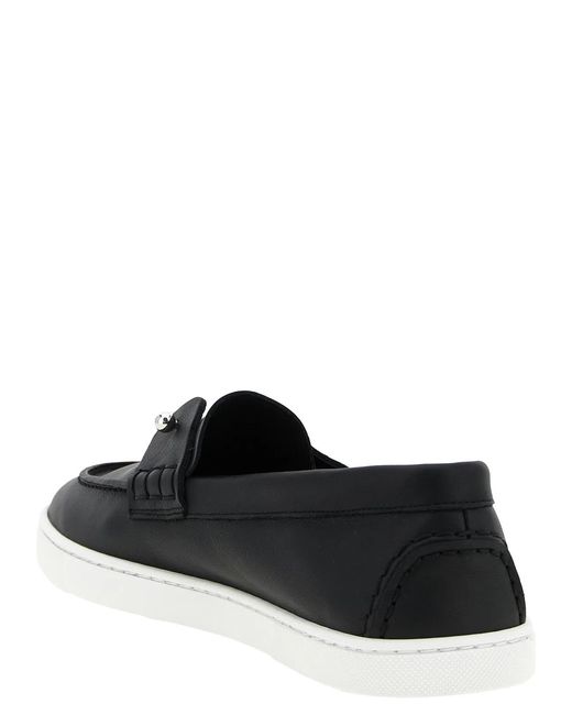 Christian Louboutin Black 'Chambeliboat' Loafers for men