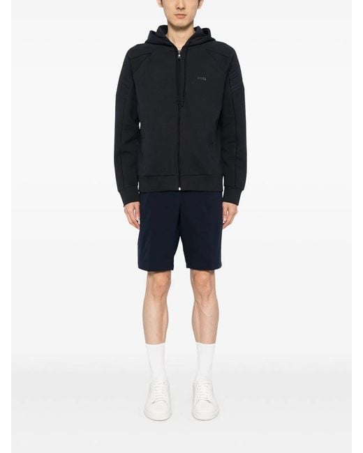 Boss Blue Elastomultiester Bermuda Shorts