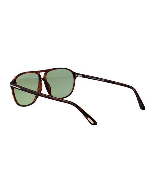 Tom Ford Green Avana Rossa Verde Acetate Sunglasses for men