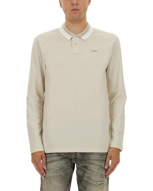 Boss Natural Polo Shirt Peoxfordlong for men