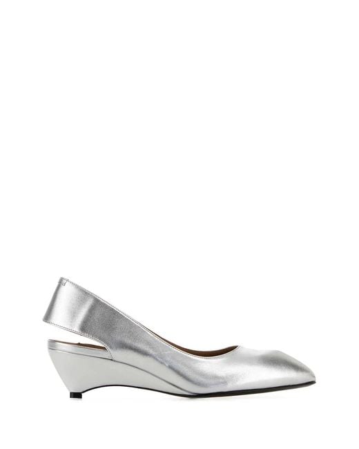 Jil Sander White Slingback