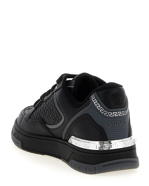 Versace Black 'Biggie Basket' Sneakers for men