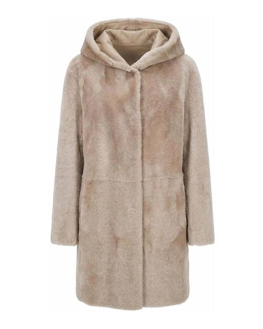 Manzoni 24 Natural Shearling Coat