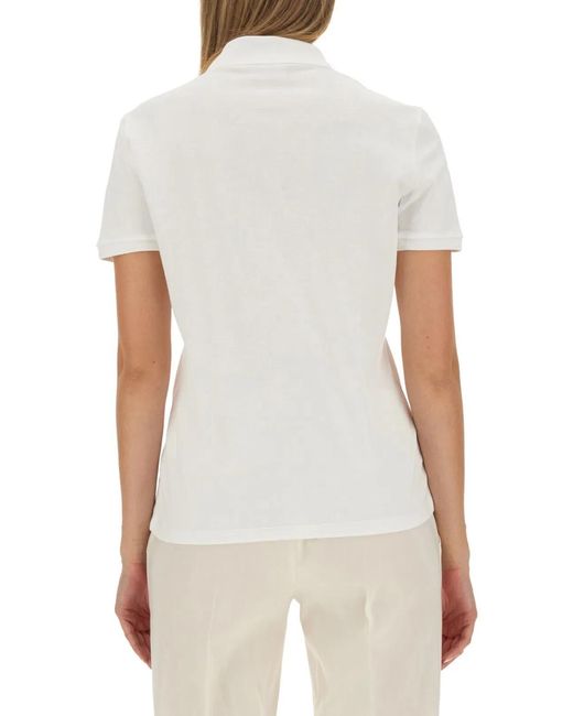 Lacoste White Polo With Logo