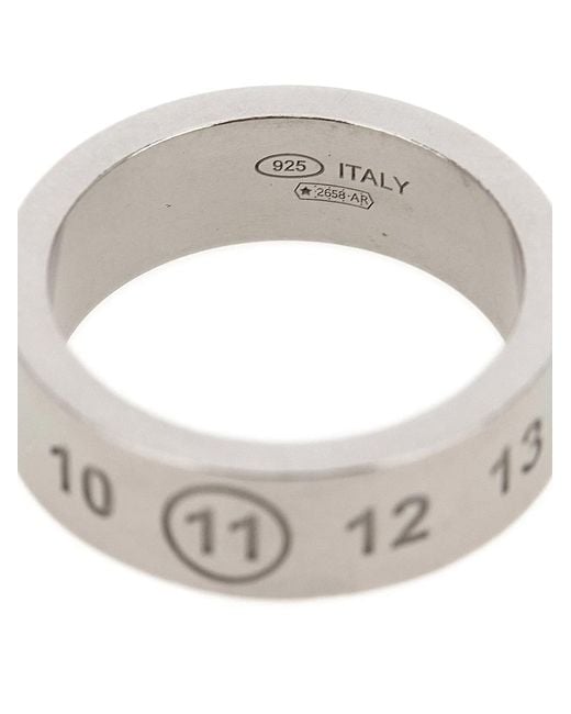 Maison Margiela Gray 'Numeric' Ring