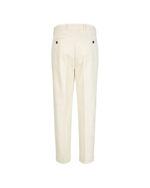 Manuel Ritz White Off Cotton Elastane Trousers for men
