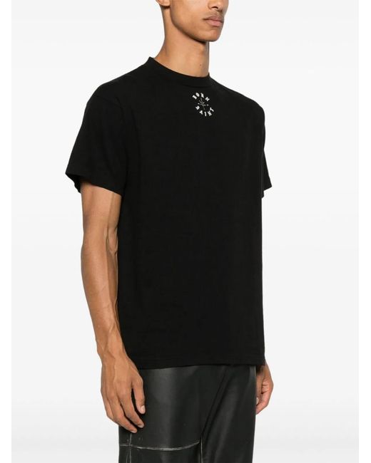 SAINT Mxxxxxx Black Logo Cotton T-Shirt for men