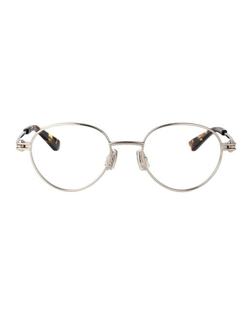 Bottega Veneta Metallic Transparent Metal Glasses