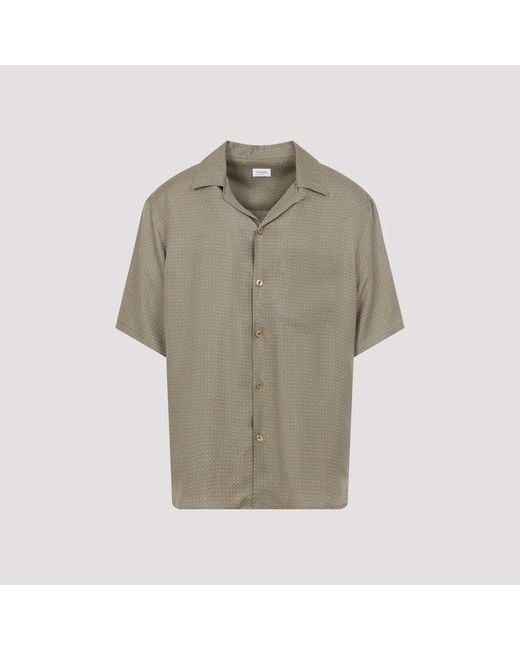 Saint Laurent Gray Silk Shirt for men
