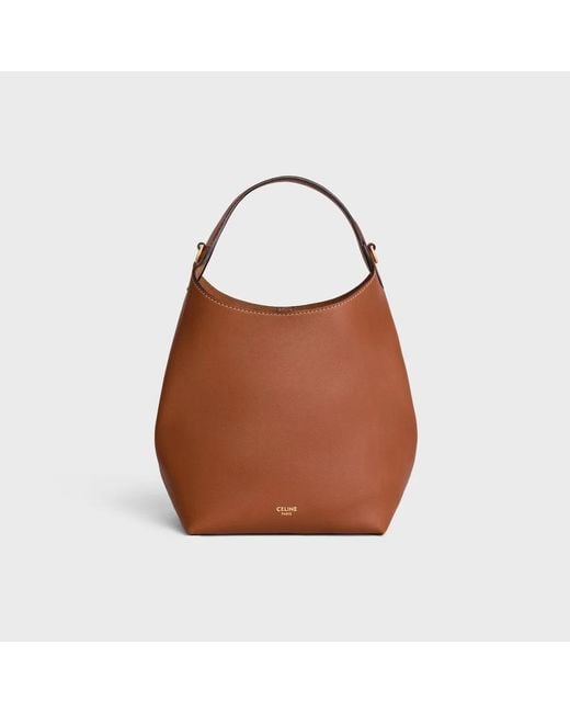 Céline Brown Small Triomphe Smooth-Leather Tote Bag