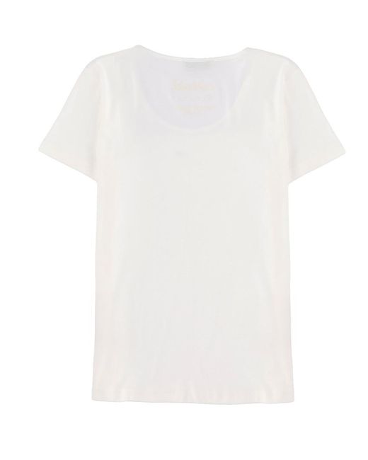 Max Mara White S Max Mara Cotton Tshirt