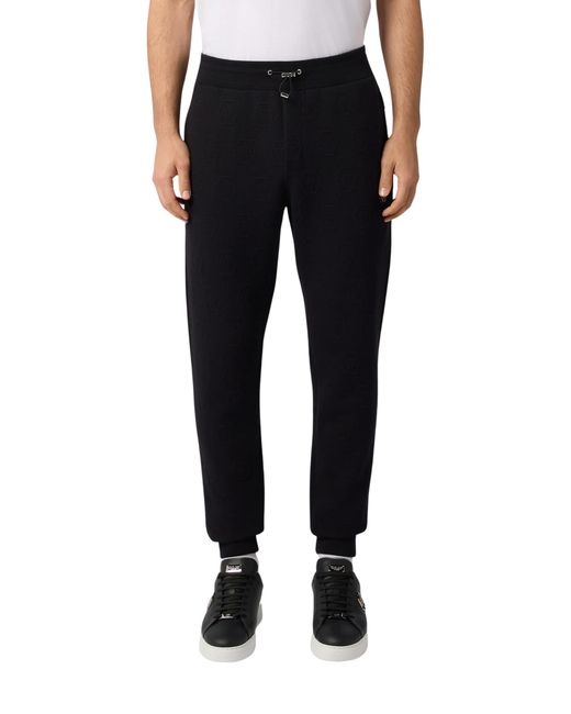 Philipp Plein Black Logo-Patch Track Pants for men