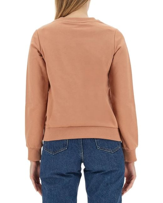 A.P.C. Blue Sweatshirt With Logo