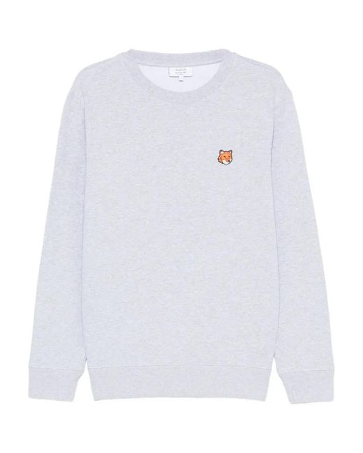Maison Kitsuné White Maison Kitsuné Felpa Fox Head for men