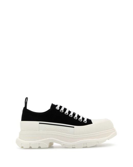 McQueen White Scarpe Stringate