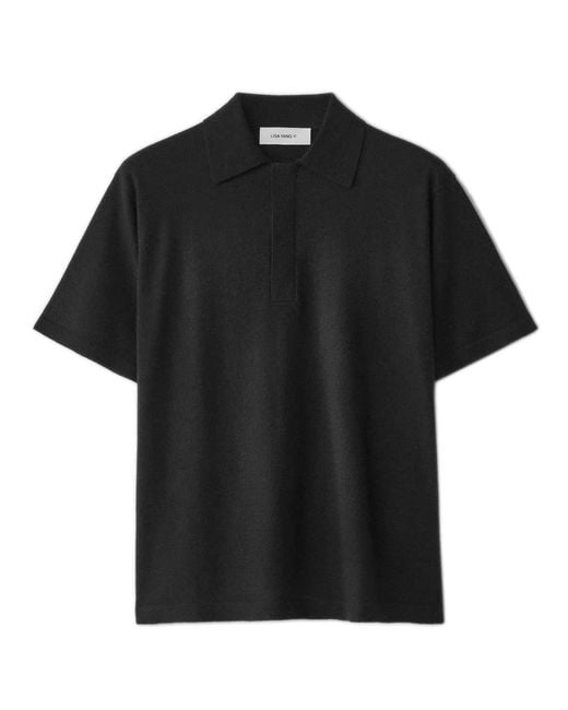 Lisa Yang Black Carter Polo Shirt for men