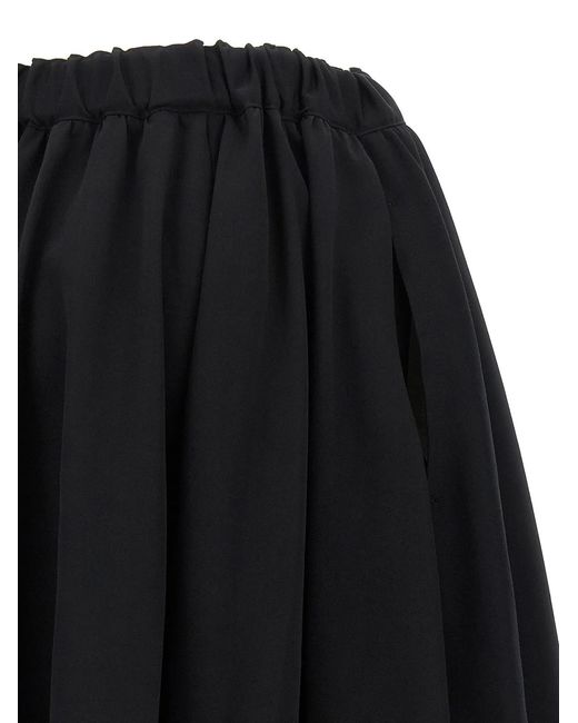 Comme des Garçons Black Wool Skirt