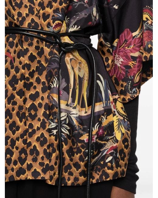 Etro Brown Kesa Silk Jacket