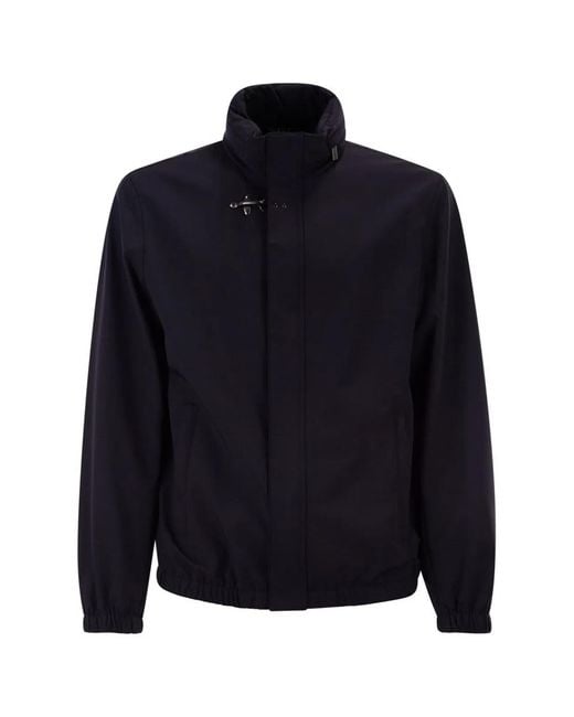 Fay Blue Short Travel Bomber Jacket for men