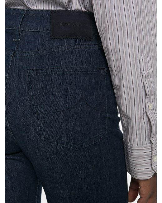 Jacob Cohen Blue Wide-Leg Denim Jeans