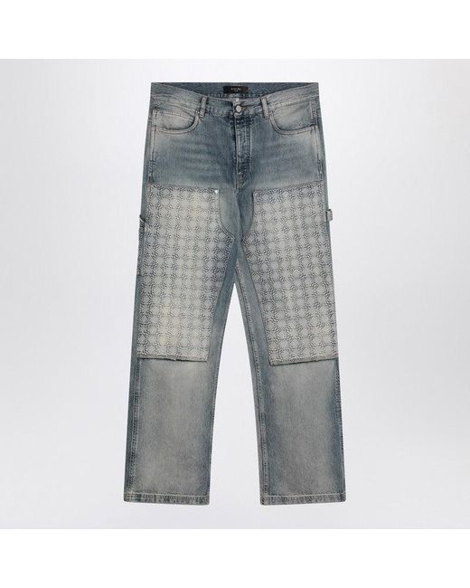Amiri Gray Washed Jeans With Decorative Panel for men