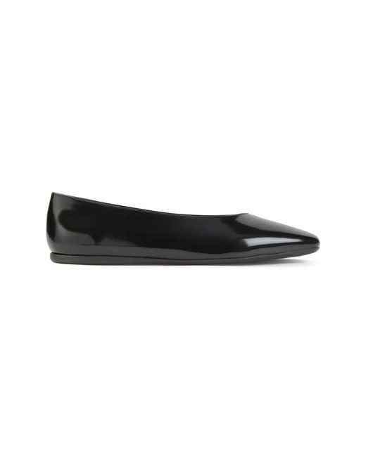 Prada Black Leather Ballerinas