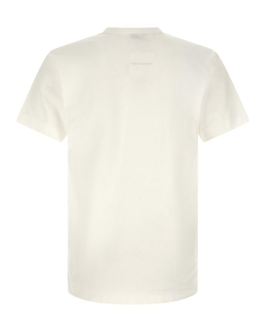 COMME DES GARÇONS PLAY White Cotton T-Shirt for men