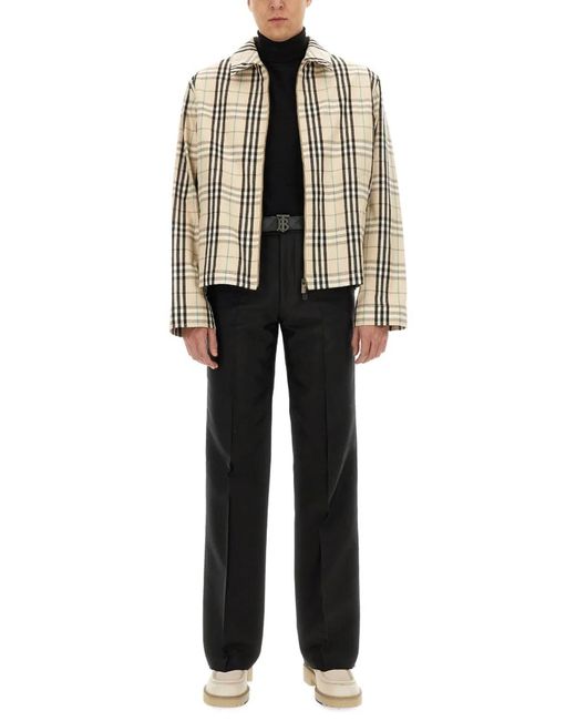 Burberry White Vintage Check Jacket for men