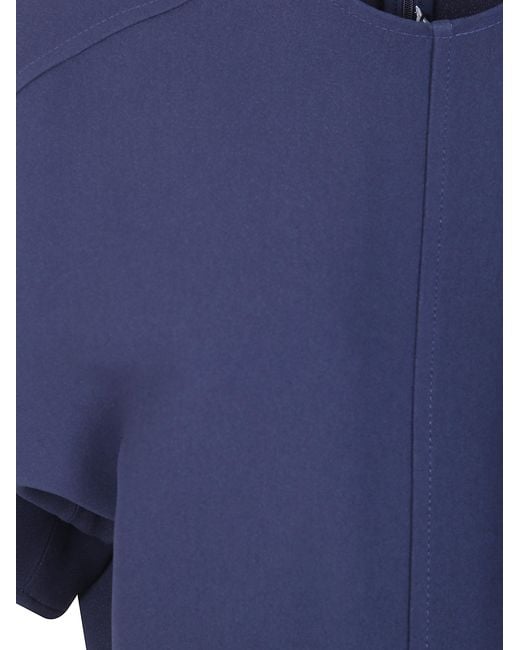 Victoria Beckham Blue "Eleanor" Midi Dress