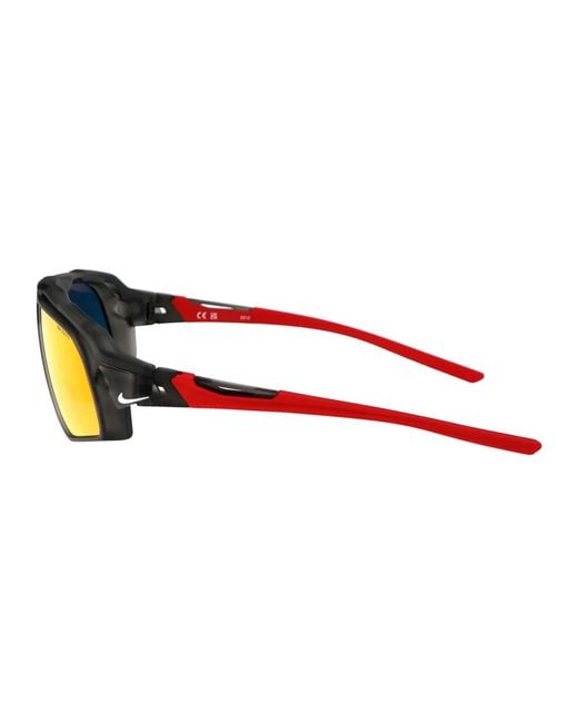 Nike Red W/ Mirror Matte Anthracite Acetate Sunglasses