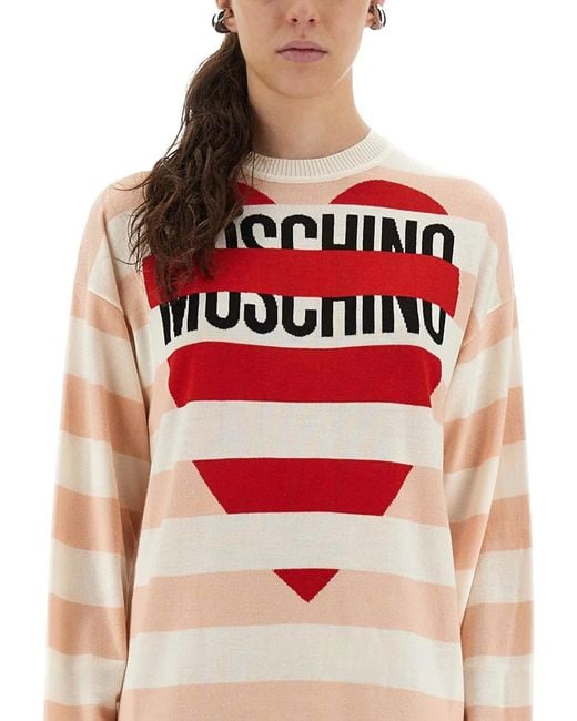 Moschino Red Wool Mini Dress