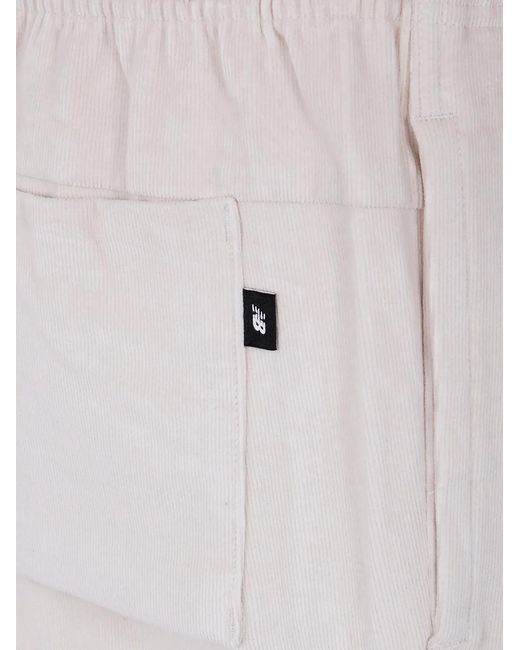 New Balance Gray "Stretch Corduroy" Pant for men
