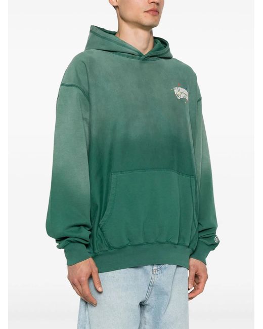 BBCICECREAM Green Logo Oversized Hoodie for men