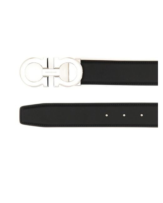 Ferragamo Black Cintura "Gancini" for men