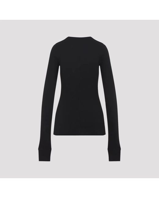 Moncler Black Cotton Sweater for men