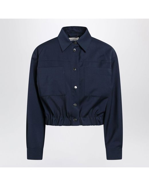 Weekend by Maxmara Blue Short Wool Jacket