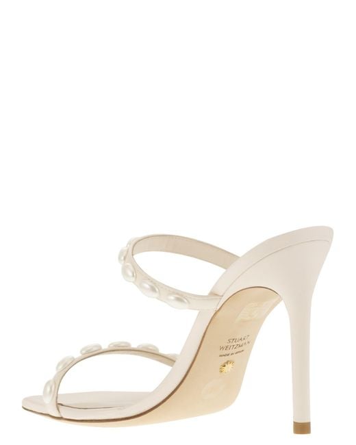 Stuart Weitzman White Pearlita