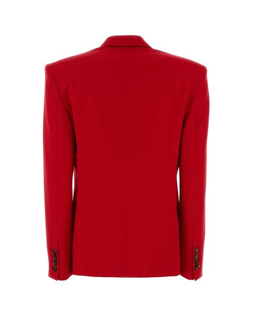 Stella McCartney Red Wool Blazer